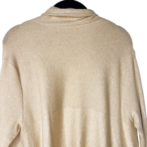 RALPH LAUREN Knit Cardigan Sweater with Long Front Size M / L in Heather Camel - Picture 14 of 16